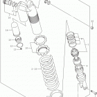 RM Z450 Rear shock absorber (rm-z450l5 e28)