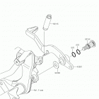 KLX140 (KLX140AKF) Педаль тормоза