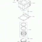 KLX250 (KLX250SKF) Цилиндр(ы) /  поршень