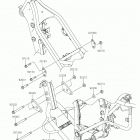 KLX250 (KLX250SKF) Крепление двигателя