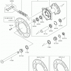 KLX450R (KLX450AKF) Задняя ступица колеса