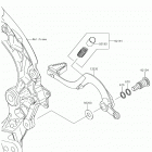 KX250 (KX252AKF) Педаль тормоза