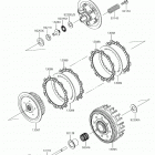 KX250 (KX252AKF) Сцепление