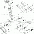 KX250 (KX252AKF) Задняя подвеска