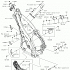 KX250 (KX252AKF) Рама ,крепежные детали