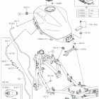 Ninja 400 (EX400HKF) ТОПЛИВНЫЙ БАК