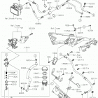Ninja ZX-14R (ZX1400JKF) Задний торм цилиндр