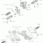 Ninja ZX-14R (ZX1400JKF) Подножки