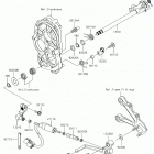 Ninja ZX-6R (ZX636GKF) Механизм переключения передач