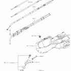 Ninja ZX-6R (ZX636HKFA) Тросы управления