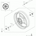 Z650 (ER650HKF) Переднее колесо