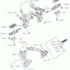 Z900 (ZR900AKF) Подножки