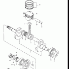 LT300E Quad Runner 1987-1989 КОЛЕНЧАТЫЙ ВАЛ