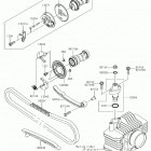 KLX110L (KLX110DJF) Распредвал(ы)  /  натяжитель