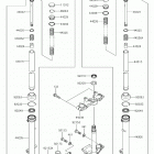 KLX110L (KLX110DJF) Передняя вилка