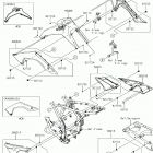 KLX140 (KLX140AJF) Side covers  /  chain cover(ahf  /  ajf)