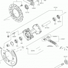 KLX140L (KLX140BJF) Задняя ступица колеса