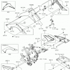 KLX140L (KLX140BJF) Side covers  /  chain cover(bkf)