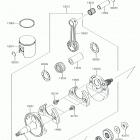 KX100 Crankshaft  /  piston(s)