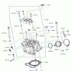 KX250F (KX252AJF) ГОЛОВКА ЦИЛИНДРА