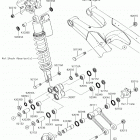 KX250F (KX252AJF) Задняя подвеска