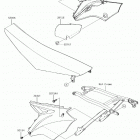 KX250F (KX252AJF) Боковые обтекатели