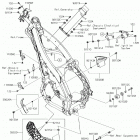 KX250F (KX252AJF) Рама ,крепежные детали