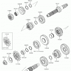 KX250F (KX252AJF) ТРАНСМИССИЯ