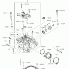 KX450F (KX450HJF) ГОЛОВКА ЦИЛИНДРА