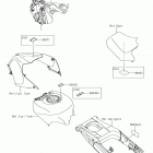 Ninja ZX-14R ABS Лейбл предостережения