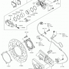 Ninja ZX-14R ABS (ZX1400JJF) Задний тормоз