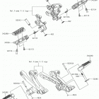 Ninja ZX-14R ABS (ZX1400JJF) Подножки