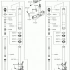 Ninja ZX-14R ABS (ZX1400JJF) Передняя вилка