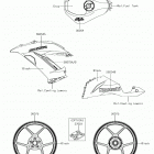 Ninja ZX-6R (ZX636EJFA) Decals(silver)(ejf)