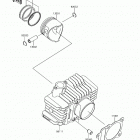 Z125 PRO (BR125JJFA) Цилиндр(ы) /  поршень