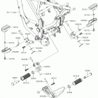 KLX150BF (KLX150FHF) Подножки