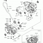 KX250F (KX252AHF) Картер двигателя