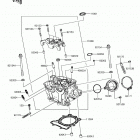 KX250F (KX252AHF) ГОЛОВКА ЦИЛИНДРА