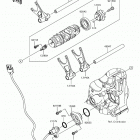 Ninja ZX-14R ABS (ZX1400HHF) Шестерни   /  вилки переключения