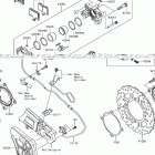 Ninja ZX-14R ABS (ZX1400HHF) Задний тормоз