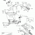 Ninja ZX-14R ABS (ZX1400HHF) Боковые крышки  /  крышка цепи