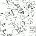 Ninja ZX-14R ABS (ZX1400JHF) Обтекатель цепнральный