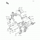 Z900 ABS (ZR900-BHF) Крепление двигателя