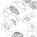 VULCAN 1700 VOYAGER ABS Левая крышка двигателя