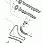 MT09  (MT09MCL/MT09ML/MT09MCGY/MT09MGY/MT09MCB/MT09MB) Цепь механизма газораспределения
