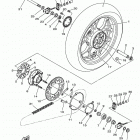 YZFR3 ABS  (YZFR3AMT/YZFR3AML/YZFR3AMB) Заднее колесо