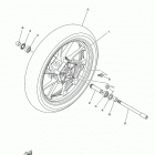 MT09 (MT09LCGY/MT09LGY/MT09LCB/MT09LB/MT09LCL/MT09LL) Переднее колесо