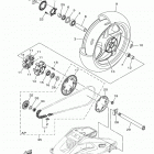 MT10 (MT10LB/MT10LCB/MT10LCGY/MT10LGY) Заднее колесо