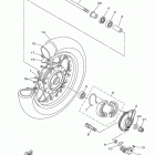 TTR50E  (TTR50EL) Переднее колесо