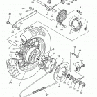 V STAR 250  (XV250L1/XV250L1C) Заднее колесо